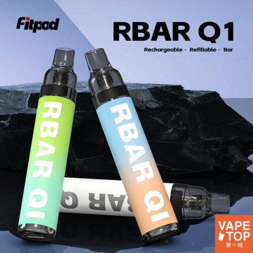 Fitpod RBAR Q1 可注油 拋棄式一次性 預覽圖 (2) 〖 VapeTop第一味 〗Fitpod RBAR Q1